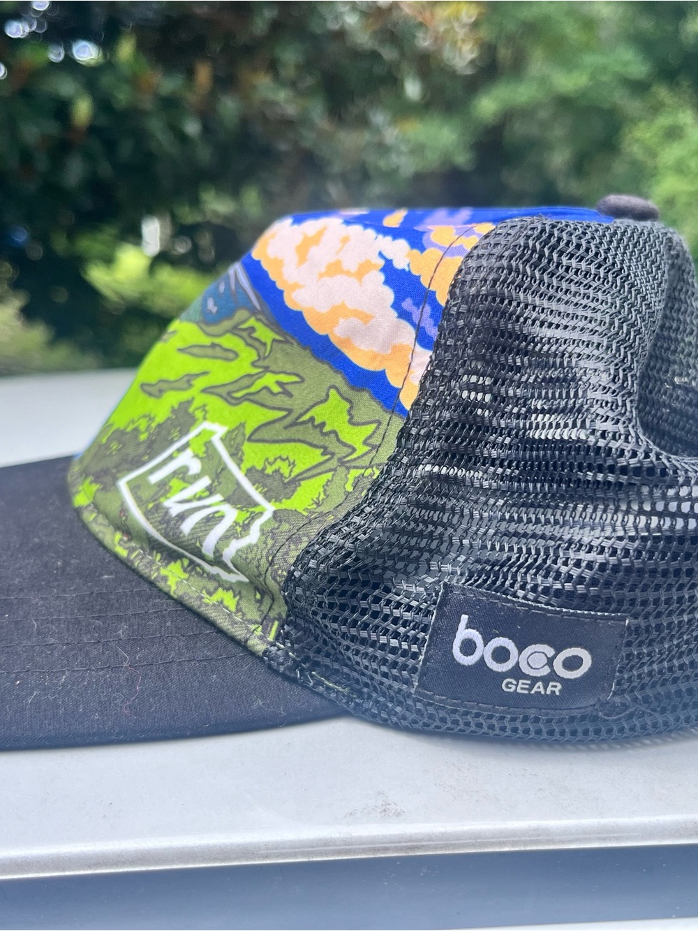 Run PA boco Black Mesh Trucker Hat